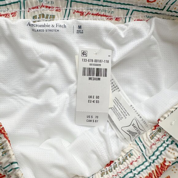 NWT authentic ABERCROMBIE & FITCH ‘Miller High Life’ SWIM SHORTS Size M - Picture 6 of 10